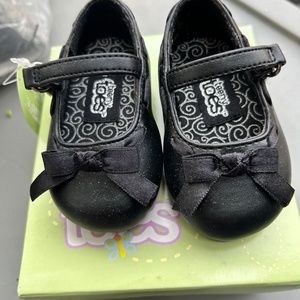 Teeny Toes, Black Patent Leather Dress Shoes